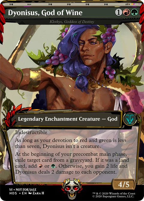 Dionysus God of Wine from Hades game