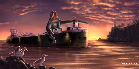 Spinosaurus - Dawn Fishing