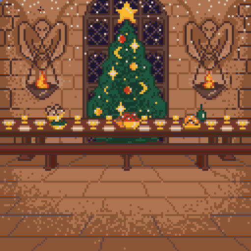 Christmas - Harry Potter dining hall