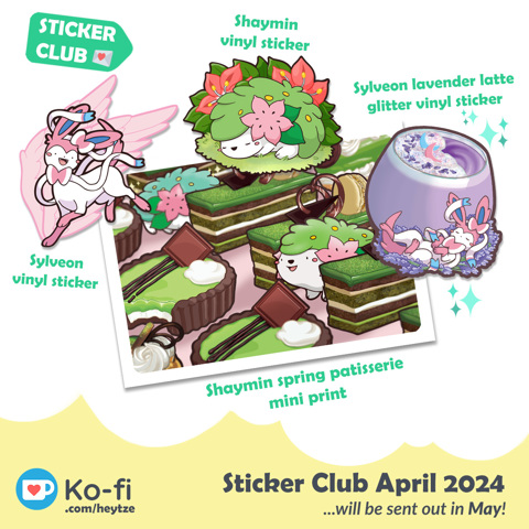 April Sticker Club reveal!✨