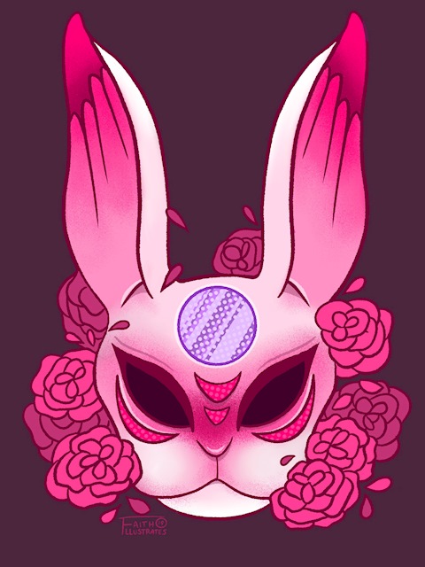 Kitsune Bunny Mask