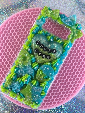 Neon Green and Blue Phone Case