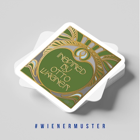 Coasters Wiener Muster 2