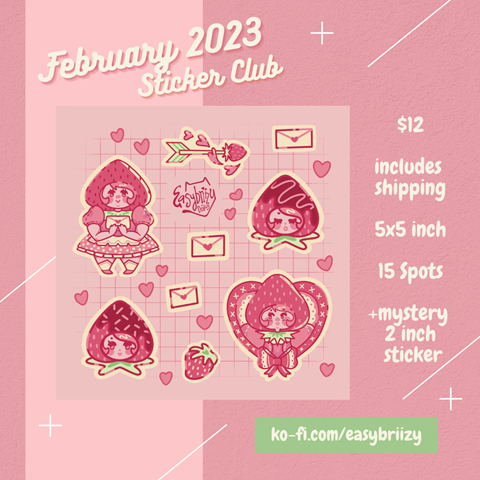 February 2023 Sticker Club!