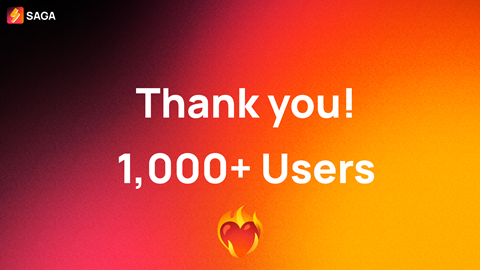1K Users Milestone!