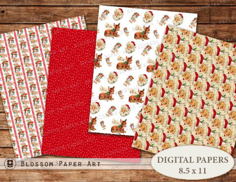 Christmas Stickers, Printable Santa Claus Stickers, Vintage Christmas  Digital Collage, Digital Download - 2685 - Blossom Paper Art Junk Journal  Printable's Ko-fi Shop - Ko-fi ❤️ Where creators get support from fans