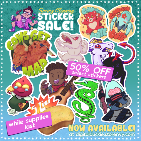 Spring Cleaning Sticker Sale