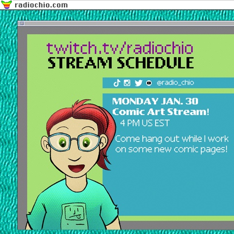 Stream Schedule: 1/30/23