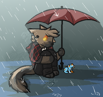 🌧️In the Rain ☂️ YCH 🌧️ For Riot