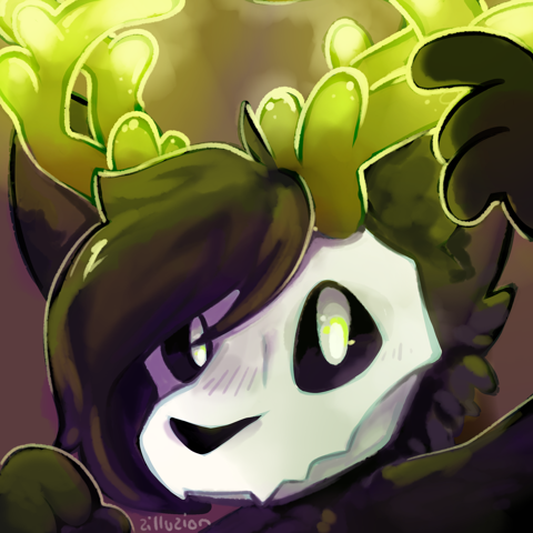 green antlers