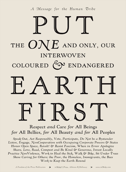 Put Earth First