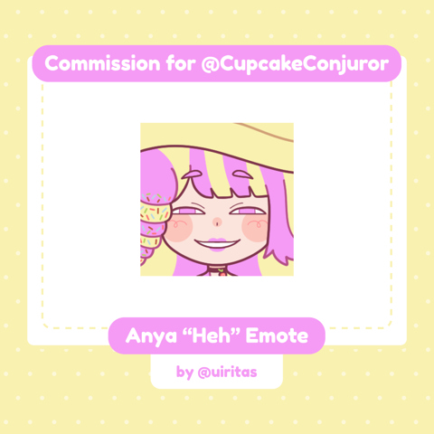[C] Anya "Heh" Emote for Cupcake Conjuror! 🧁