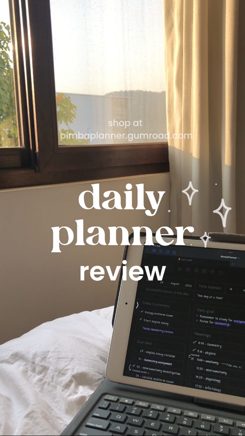 daily study planner review