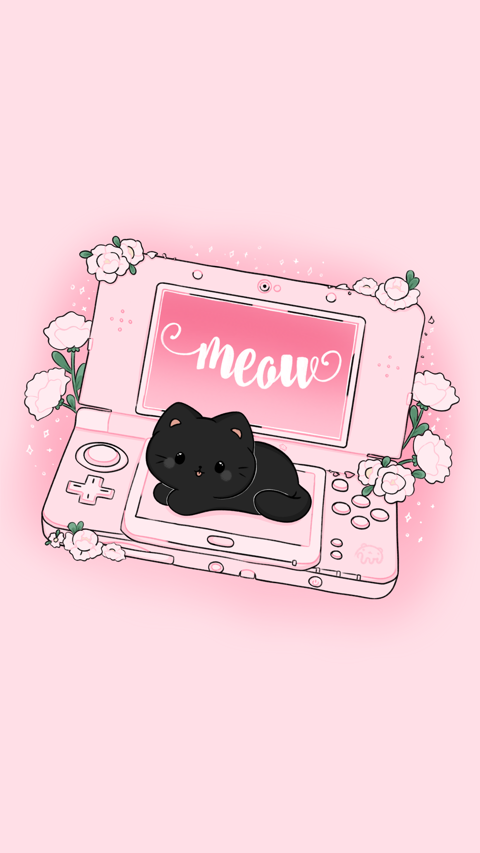 Meow Meow - 💕pink wallpaper 💕 | Facebook