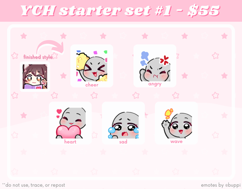 First YCH starter set commission is open~!! 