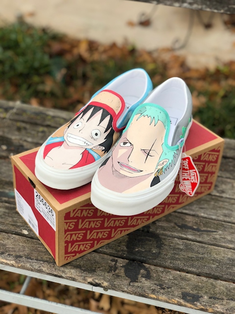 One Piece hand painted custom vans! - Ko-fi.com - Ko-fi ️ Where ...