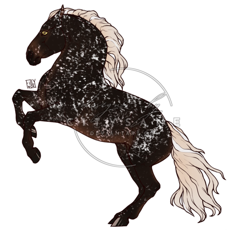 [ADOPT] Seal Bay Manchado / Horse - Citysane's Ko-fi Shop - Ko-fi ️