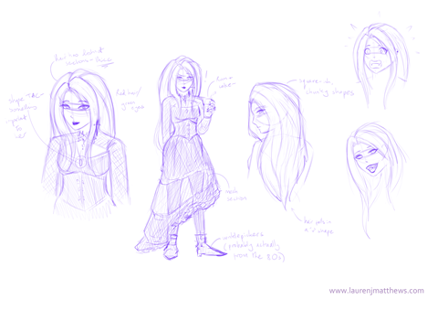 Concepts for another upcoming comic - 'Dusk'