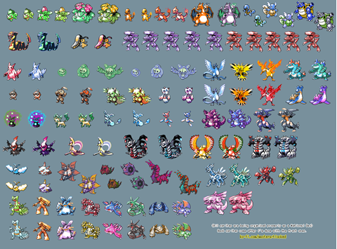 Ongoing Sprite List!