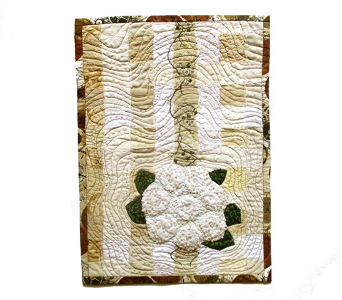 Cauliflower, textile art