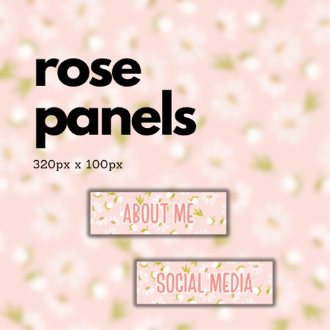 Twitch Panels, Rose - amanda 's Ko-fi Shop - Ko-fi ️ Where creators get ...