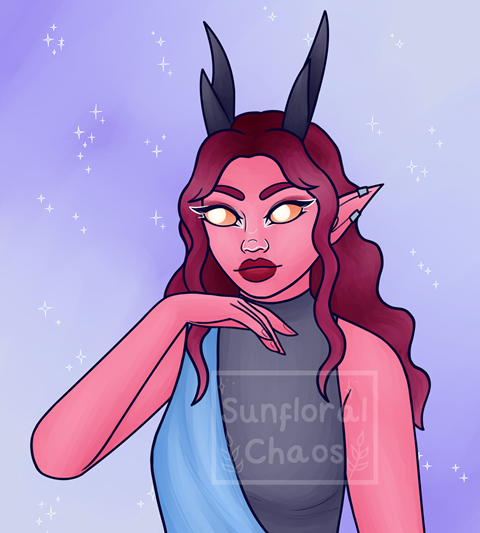 Pink Tiefling Adoptable - Jay 's Ko-fi Shop - Ko-fi ️ Where creators ...