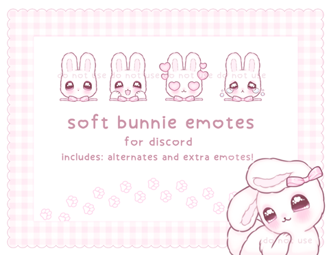 ୨୧ bunnie emotes ♡ ꒱ - pompuffie's Ko-fi Shop - Ko-fi ️ Where creators ...