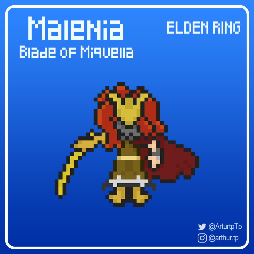 Malenia Elden Ring - Pixelart 