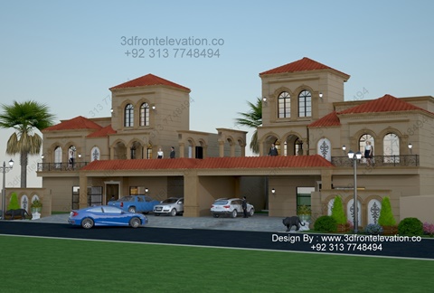 Duplex House Design for two Families