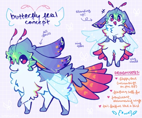 butterfly feral adopt 🦋