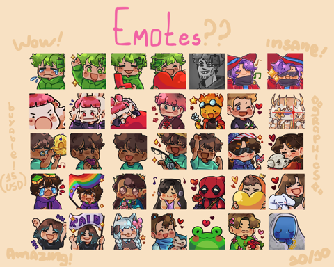 emote commissions! 