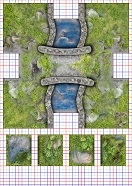 A4 Grass-moor 4-way (NESW) maptile, 4 joints