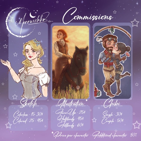Opened Commissions again! 