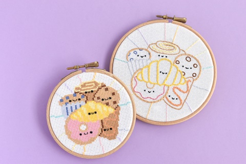 Yummy Snacks Cross Stitch and Embroidery