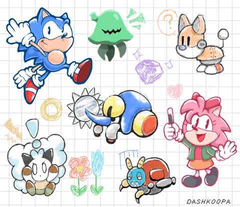 Sonic’s Anniversary Celebration Doodles 🌀🌟