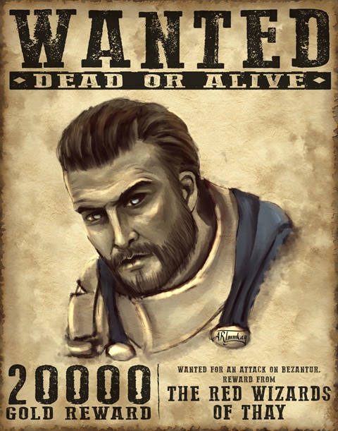 Paladin of Tyr (Wanted Poster)