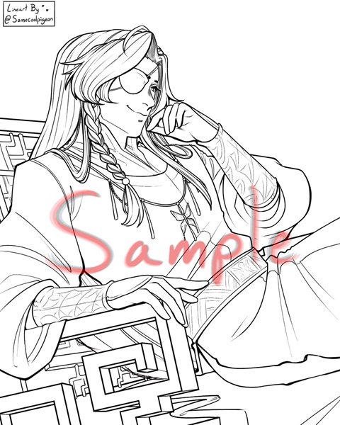 Hua Cheng Coloring Page - SomeCoolPigeon's Ko-fi Shop - Ko-fi ️ Where ...