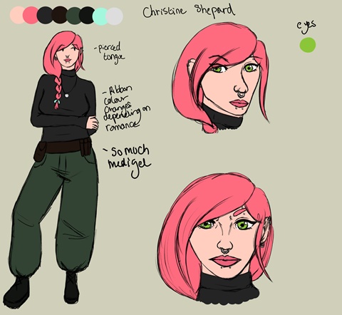 Christine Shepard Character Sheet (Mass Effect OC)