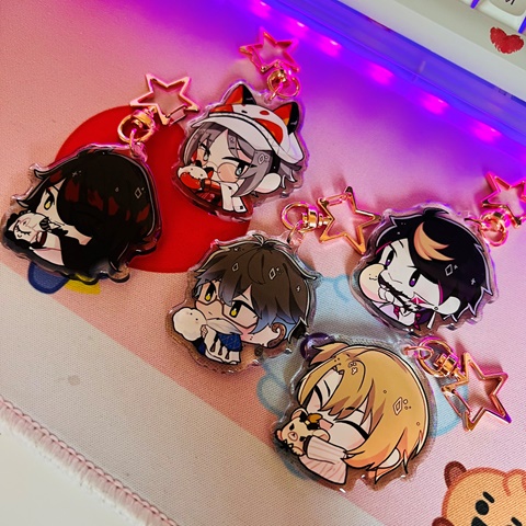 Nijisanji Mascot Charms (EN BOYS) - mia sowon's Ko-fi Shop - Ko-fi ️ ...