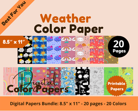 55 Digital Color Papers Vocabulary Color Paper 8.5 x 11* Commercial Use -  BFY DIGITAL's Ko-fi Shop - Ko-fi ❤️ Where creators get support from fans  through donations, memberships, shop sales and