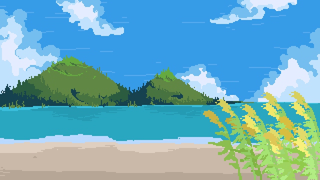 Pixel Art Animation - Sardinian Beach - Danwolfe's Ko-fi Shop - Ko-fi ❤️  Where creators get support from fans through donations, memberships, shop  sales and more! The original 'Buy Me a Coffee' Page.