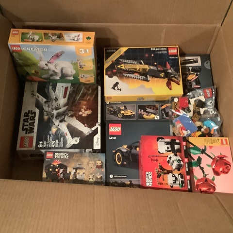 LEGO sets in big box