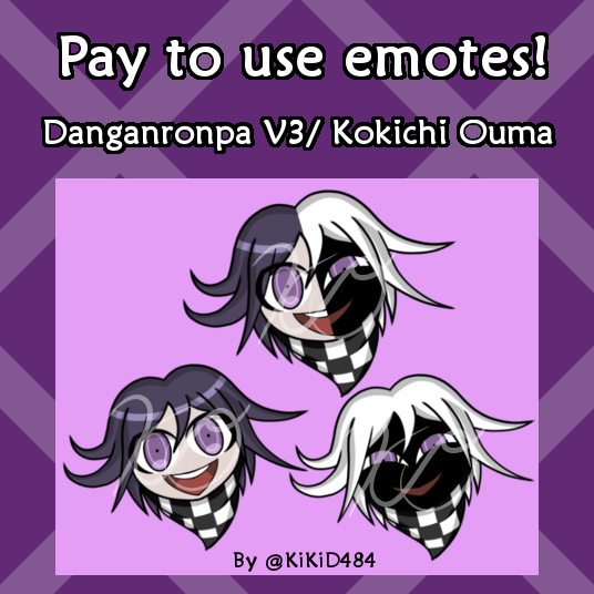 P2U Kokichi Half-n-Half Emotes! Now in Store!