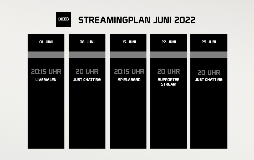 Streamingplan Juni