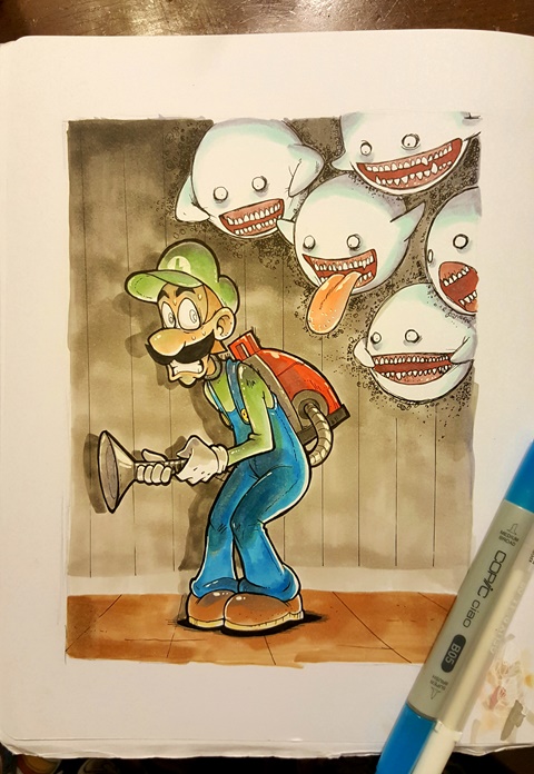 Luigi plus boos