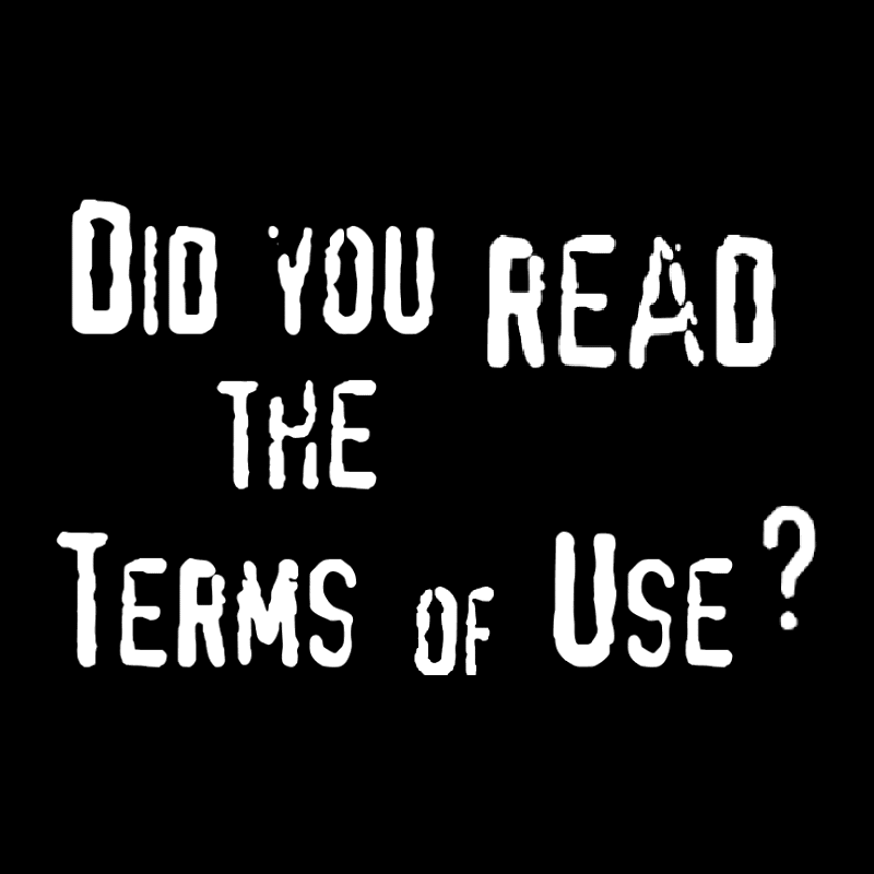 Did you read the terms?