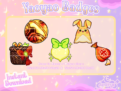 7 Essence Jar Badges - Twitch and Discord - 72x72, 36x36, 18x18