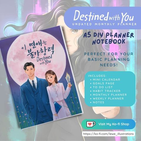 Destined With You A5 DIY Monthly Planner NB