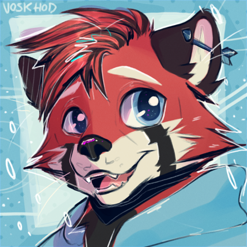 Red on Blue [Completed Commission]