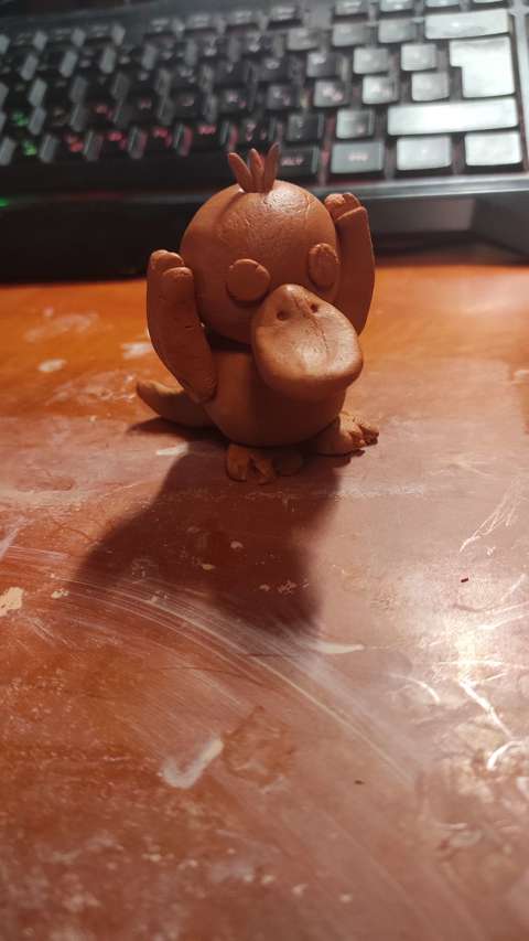 Current Art Project - Psyduck Air Clay Figure